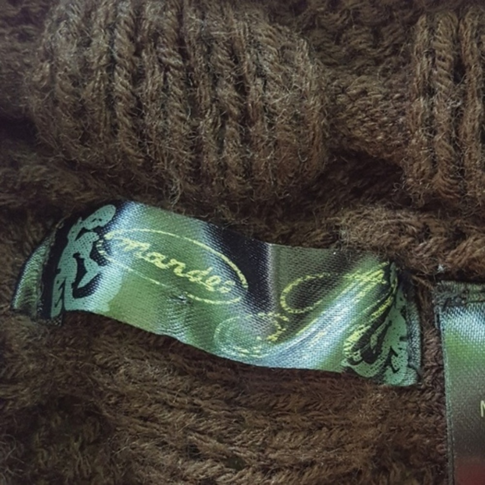 Brown Cowl Neck Sweater - Picture 6 of 7